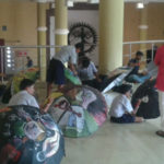 Umbrella painting competition at Ravindra Bhavan.